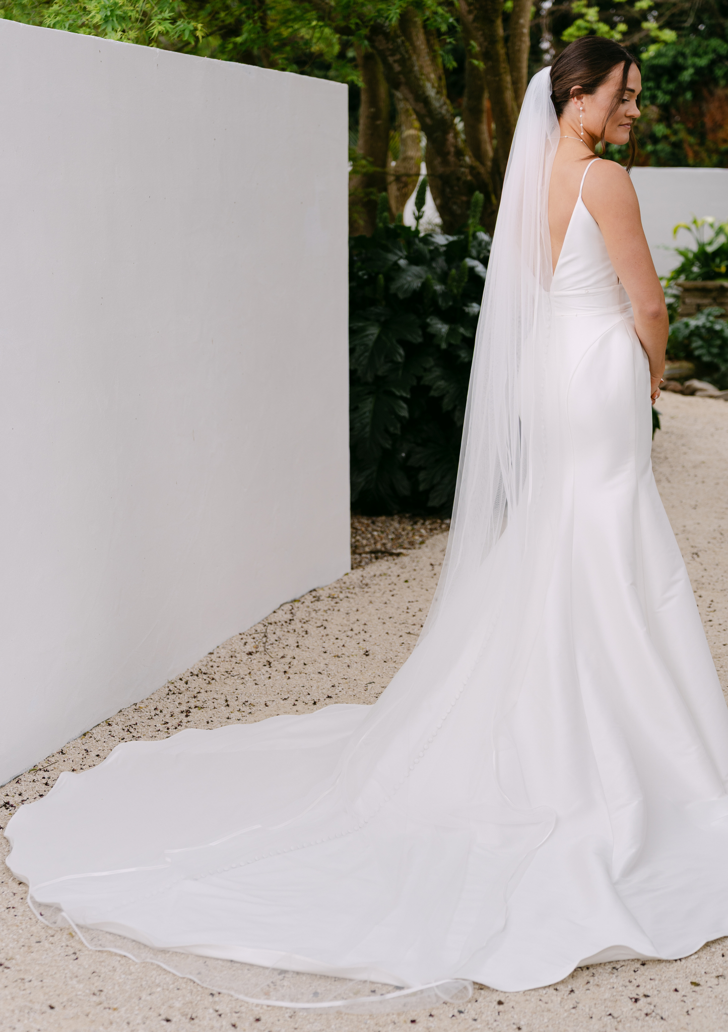 Satin Trim Bridal Veil 3m Cathedral Length