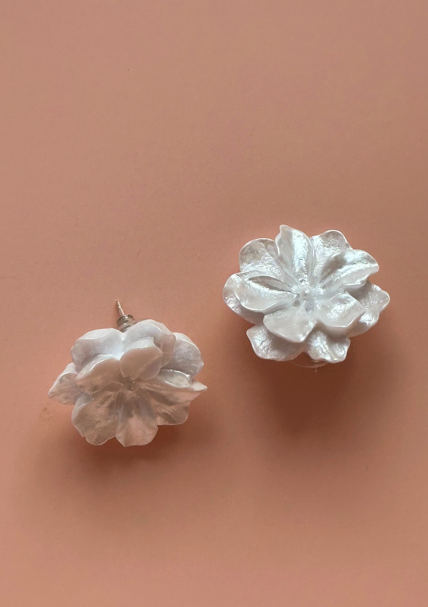 Bohemian White Flower Earrings