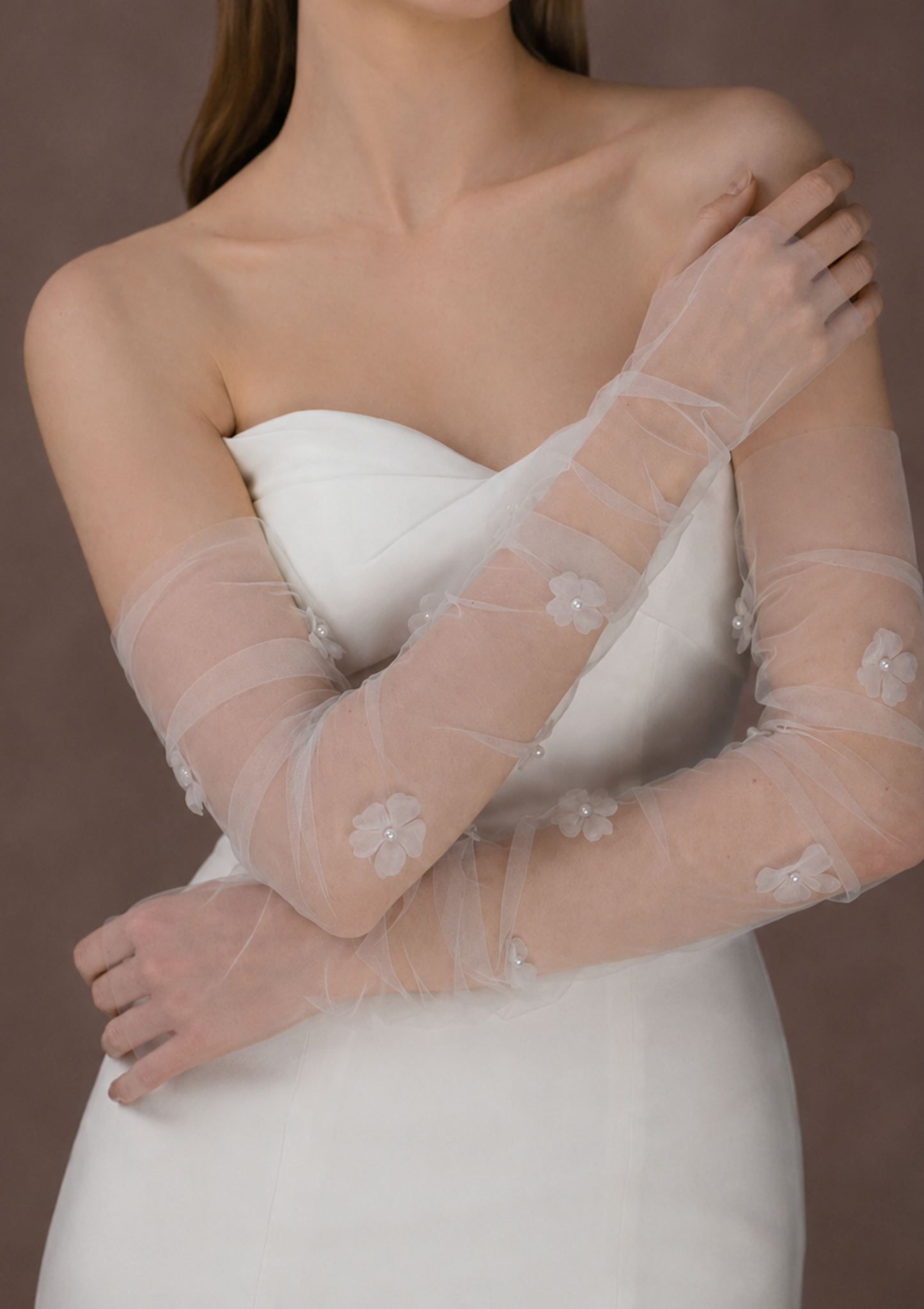 Floral Removable Bridal Sleeves