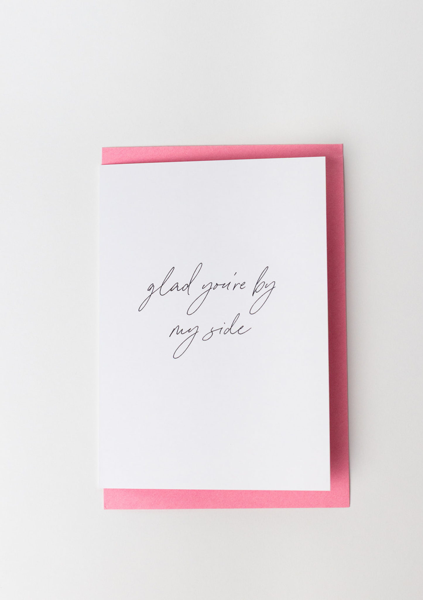 Glad You’re By My Side Wedding Day Card