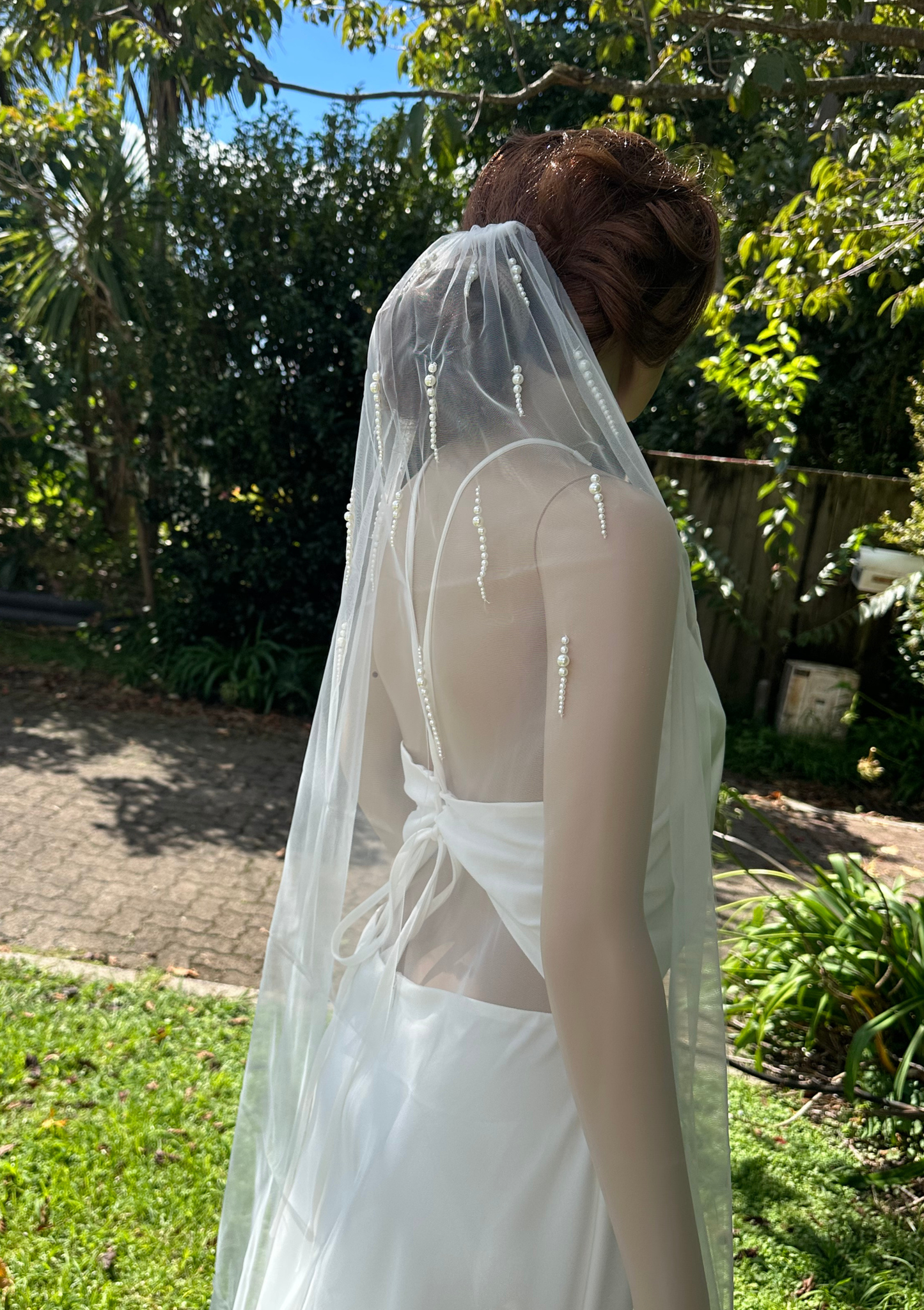 Pearl Cascade Bridal Veil- 2.2m