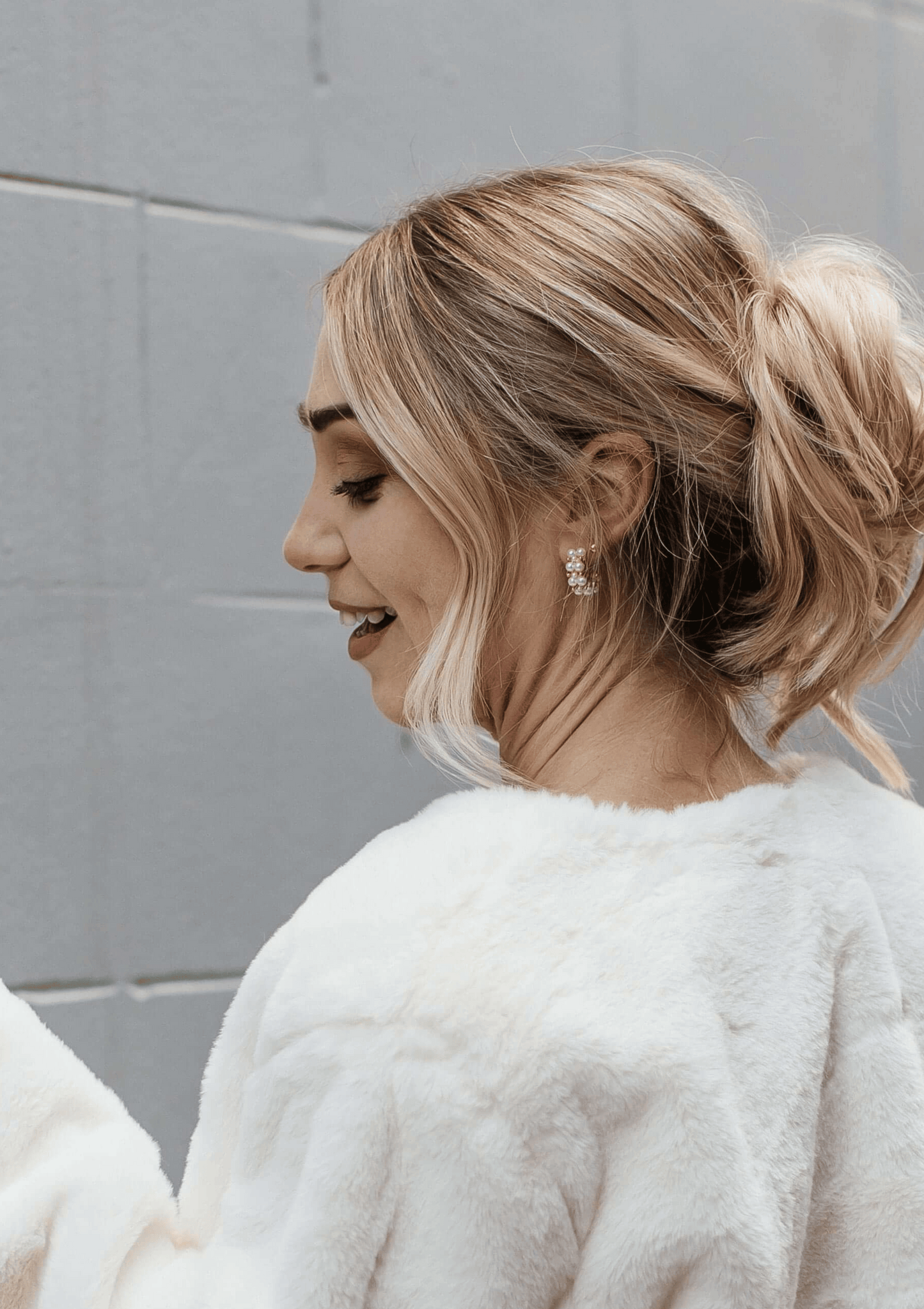 Large Pearl Hoop Earrings