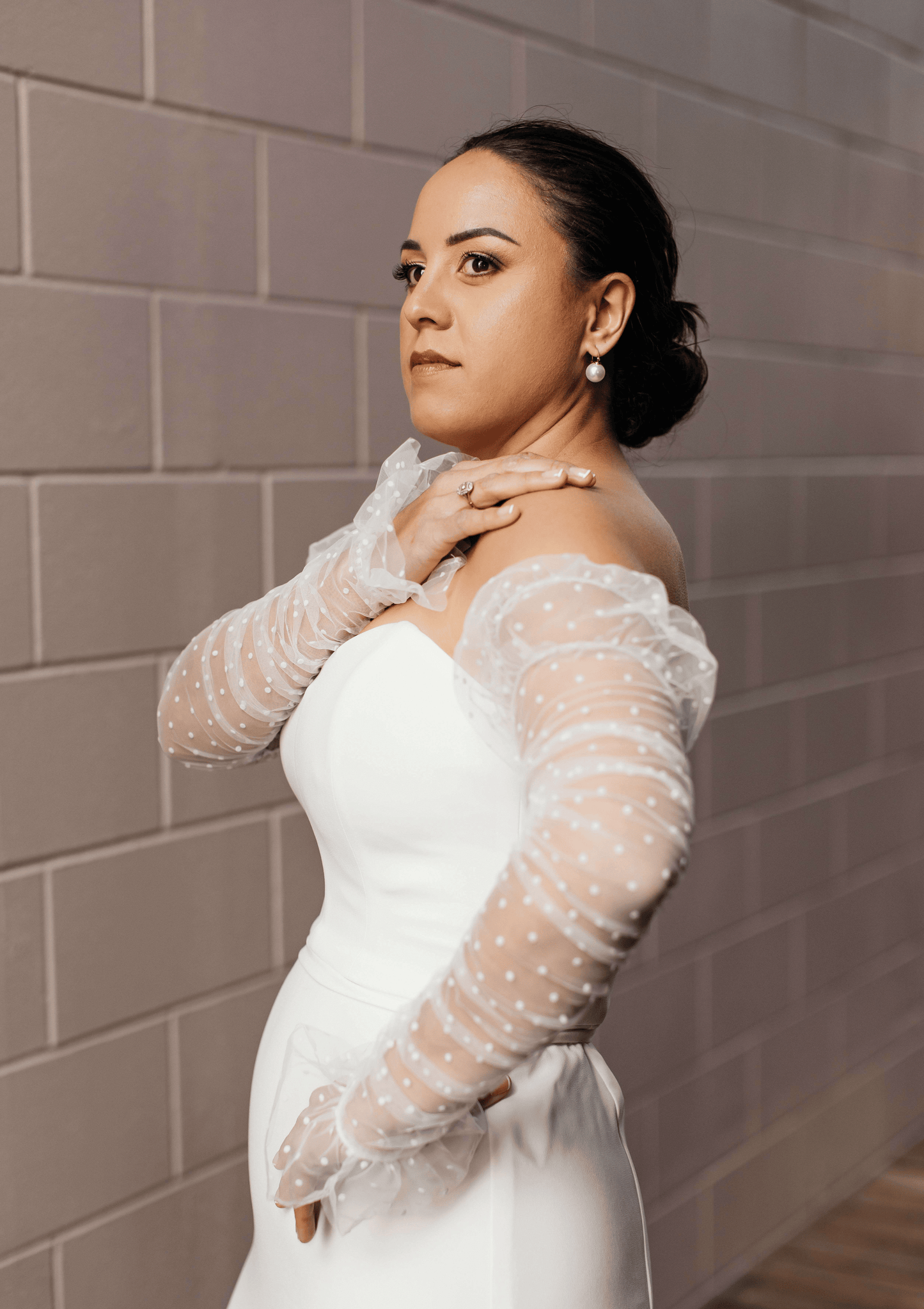 Removable Bridal Sleeves- Dotty
