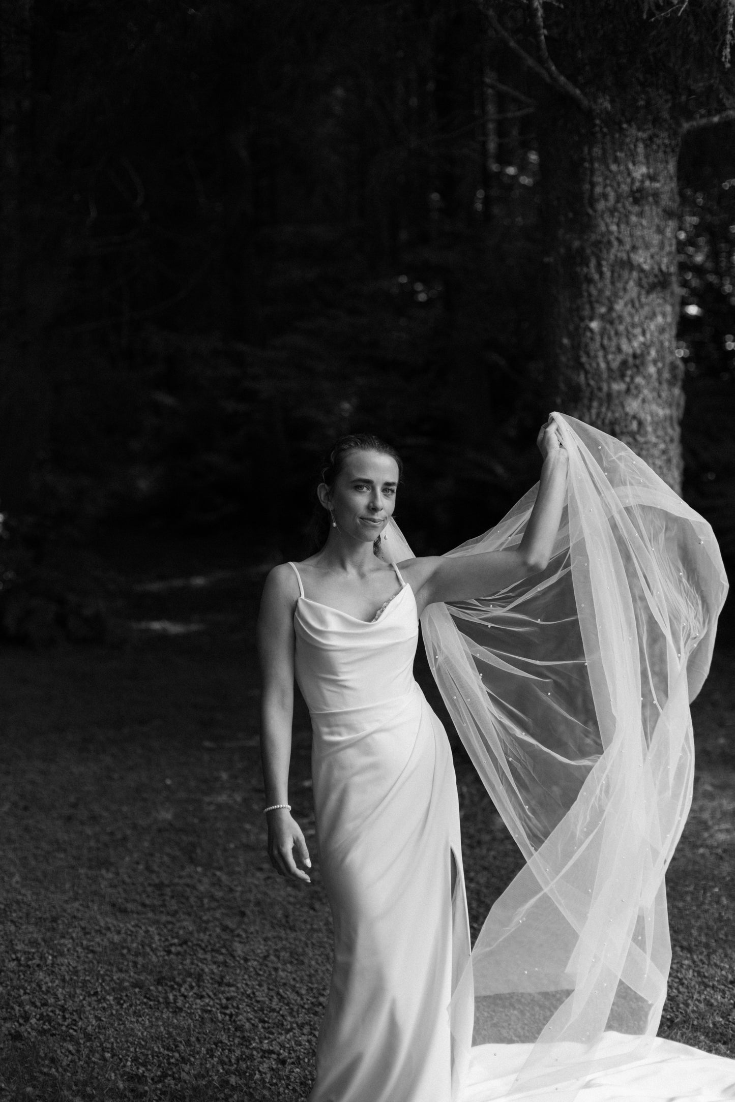 Pearl Bridal Veil 2m (Floor Length Veil)