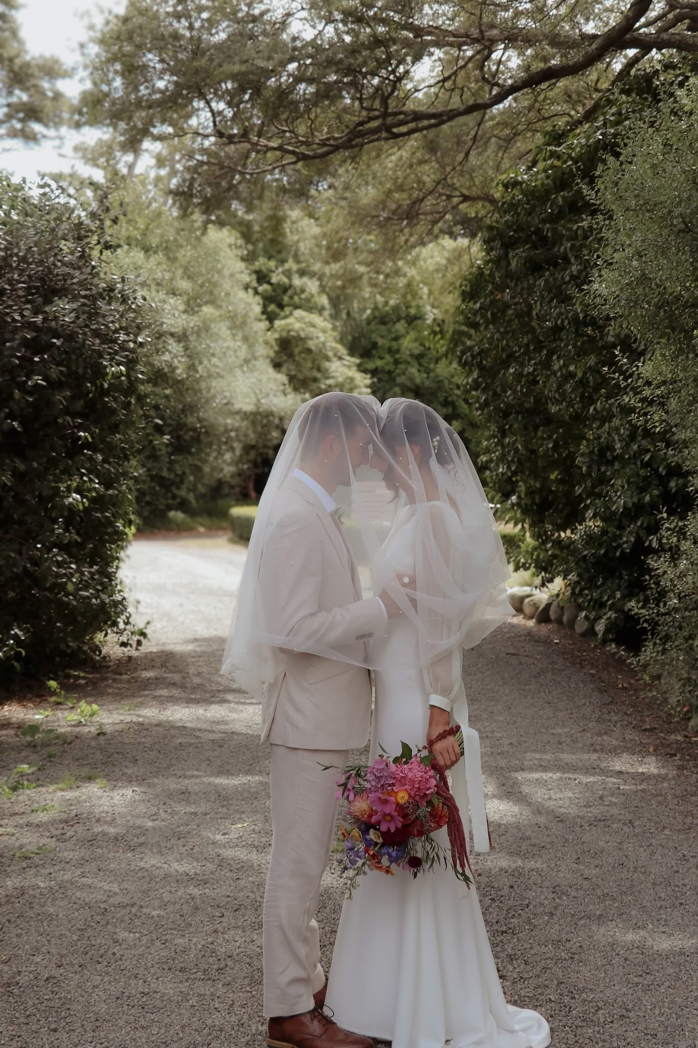 Pearl Bridal Veil 2m (Floor Length Veil)