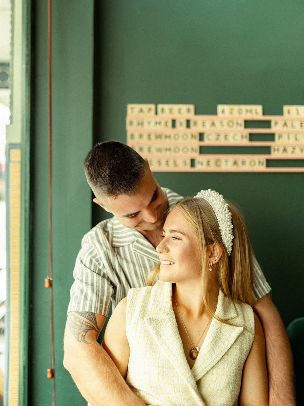 Wide Pearl Bridal Headband