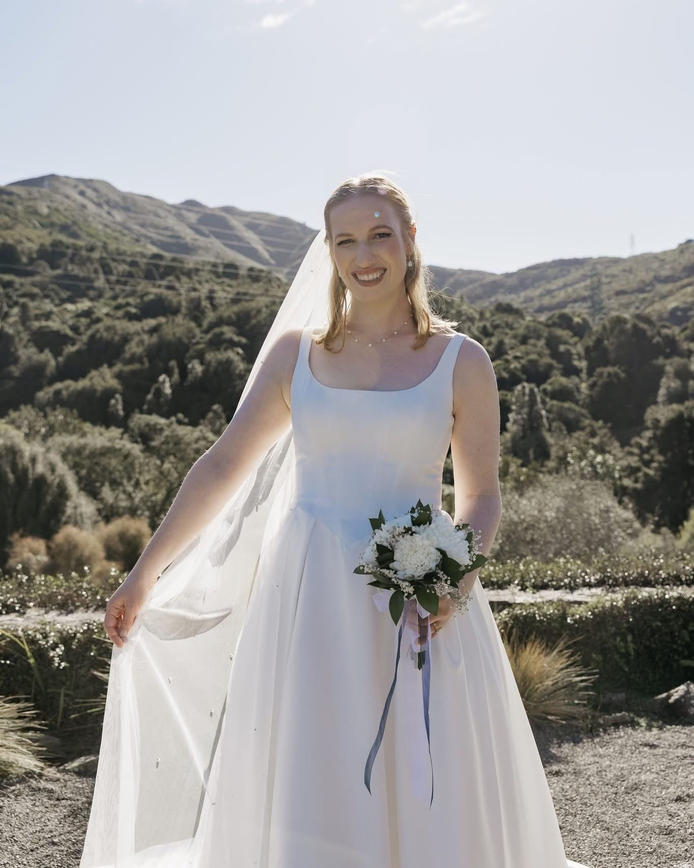 Pearl Bridal Veil 2m (Floor Length Veil)