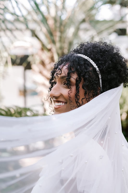 Thin Pearl Bridal Headband