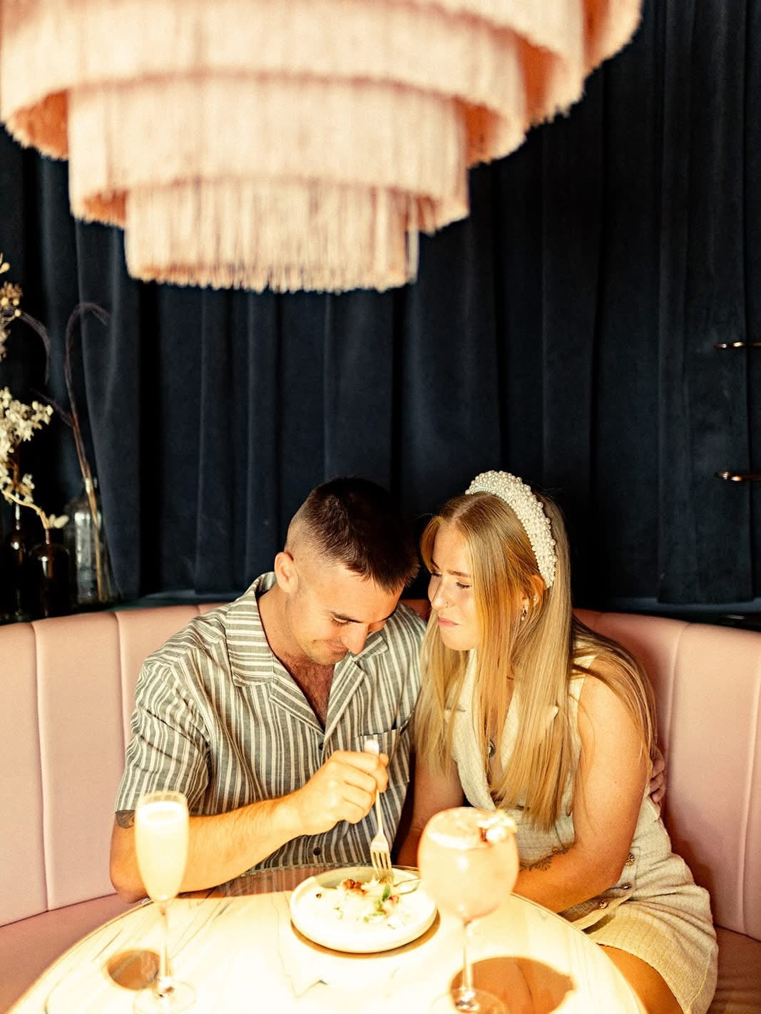 Wide Pearl Bridal Headband