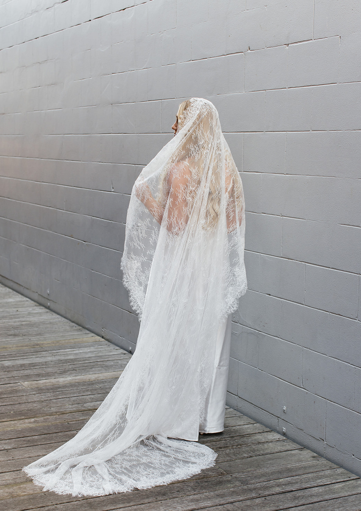 LAUNCHING SOON! Chantilly Lace All-Over Mantilla Veil