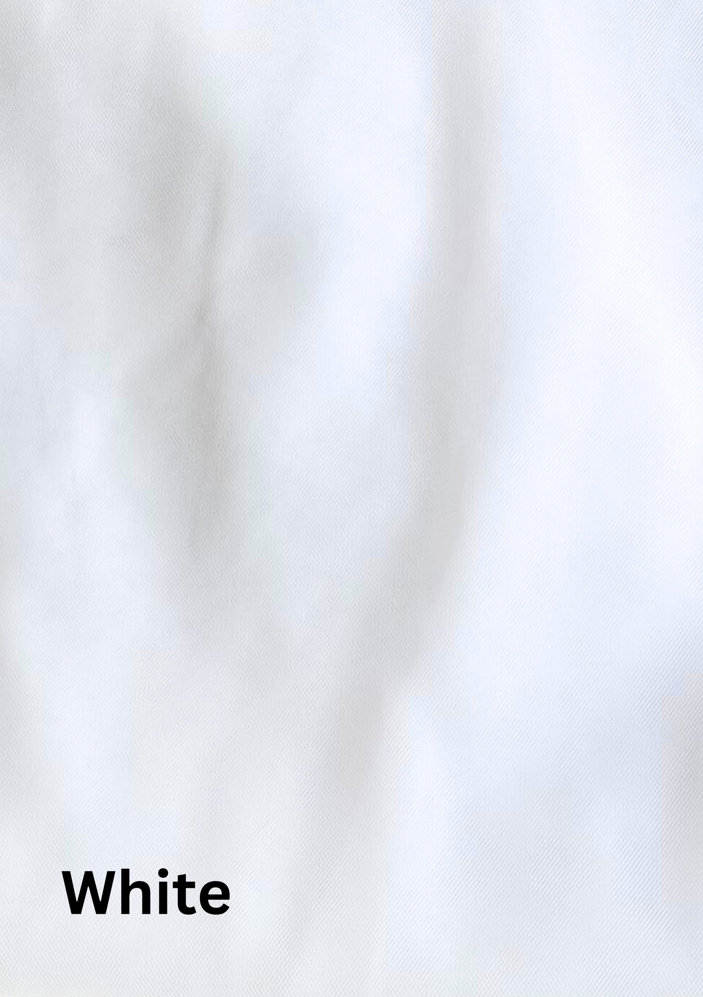 Cathedral veil laid flat showing colour white