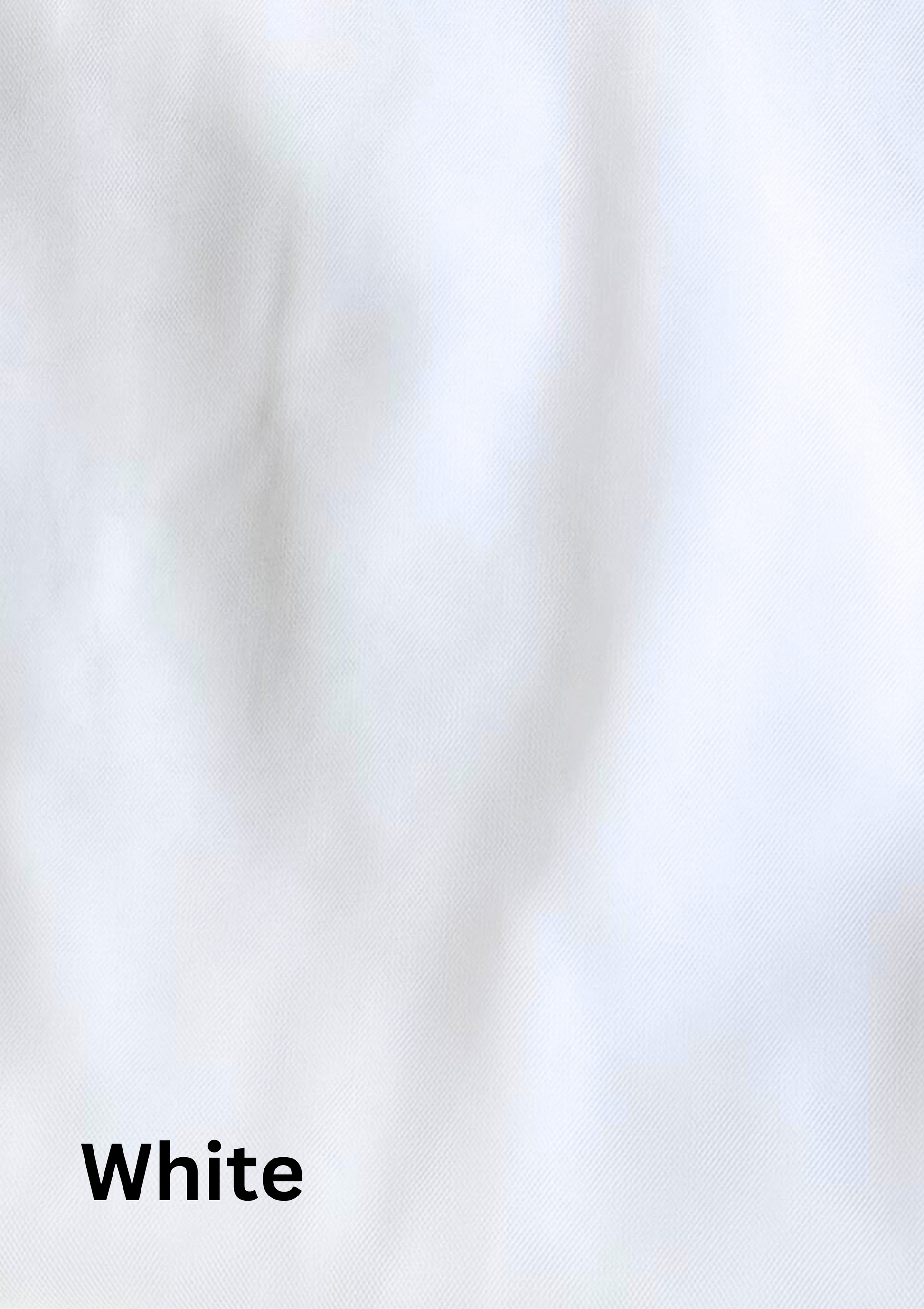 Cathedral veil laid flat showing colour white