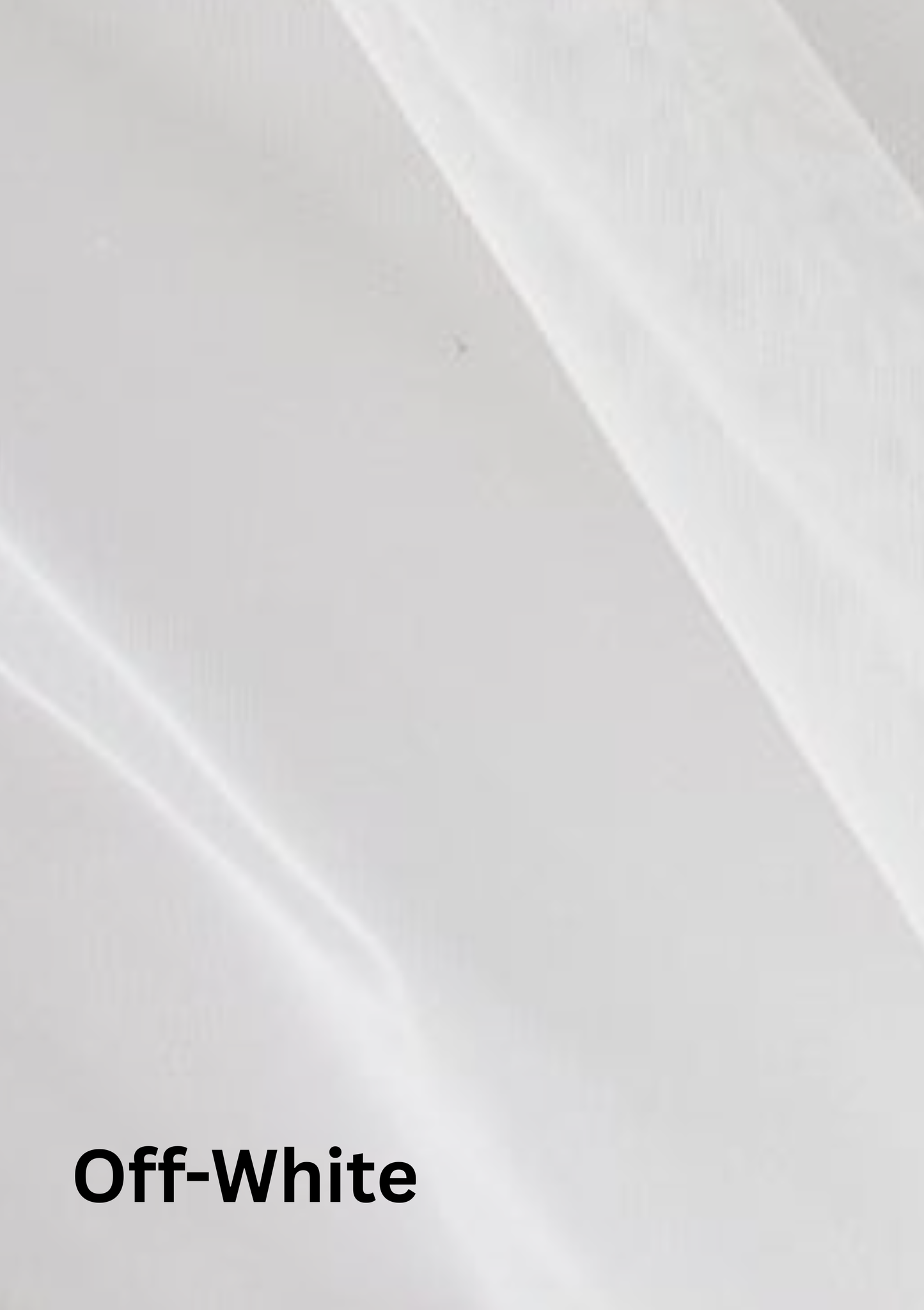 Cathedral veil laid flat showing colour off-white