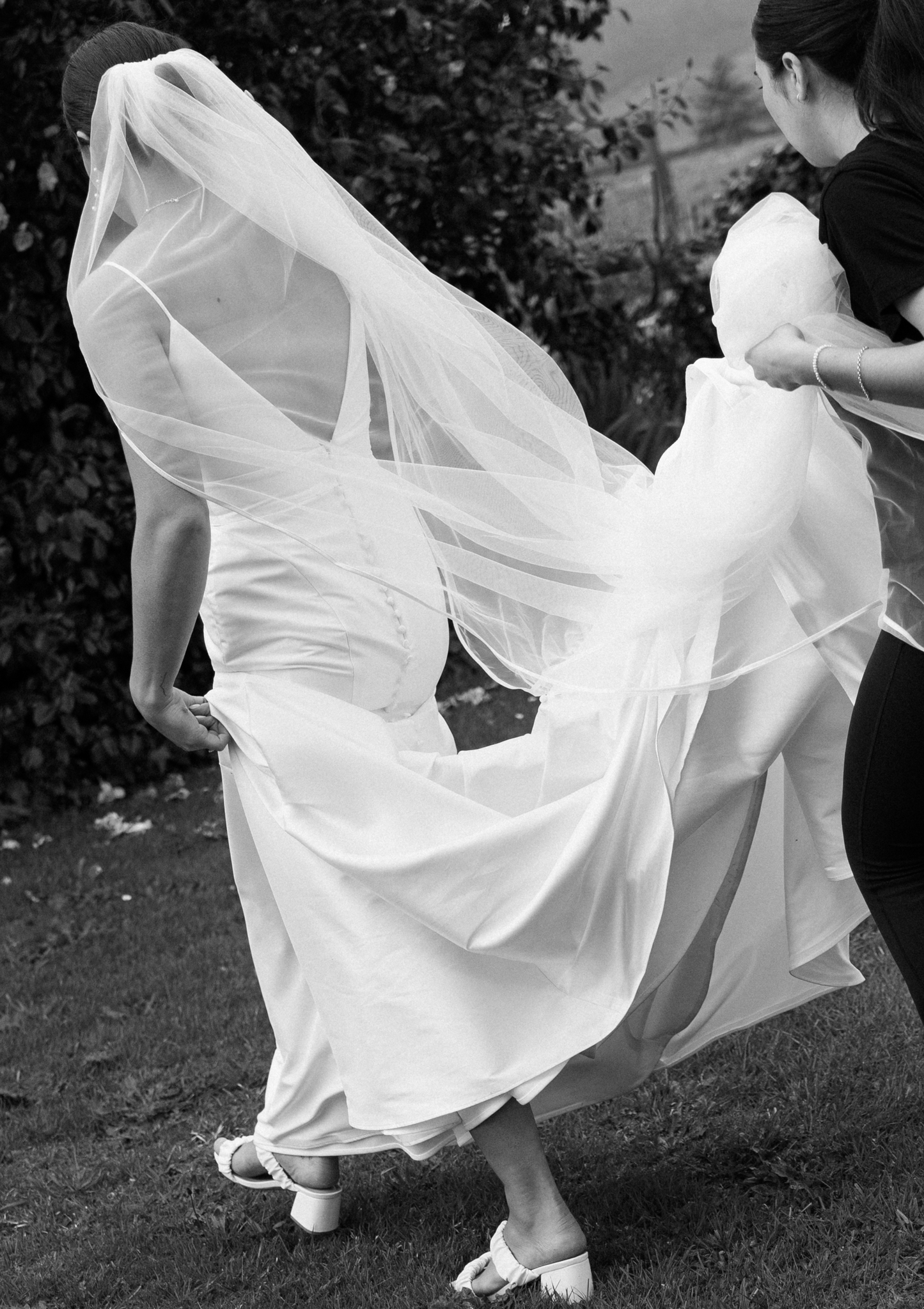 Satin Trim Bridal Veil 2m Floor Length