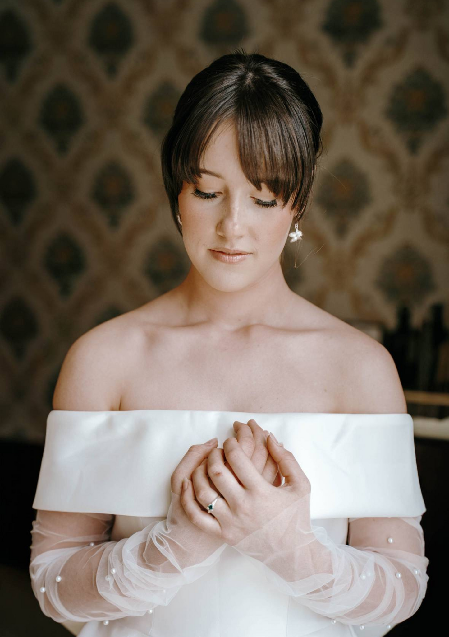 Removable Bridal Sleeves- Pearl