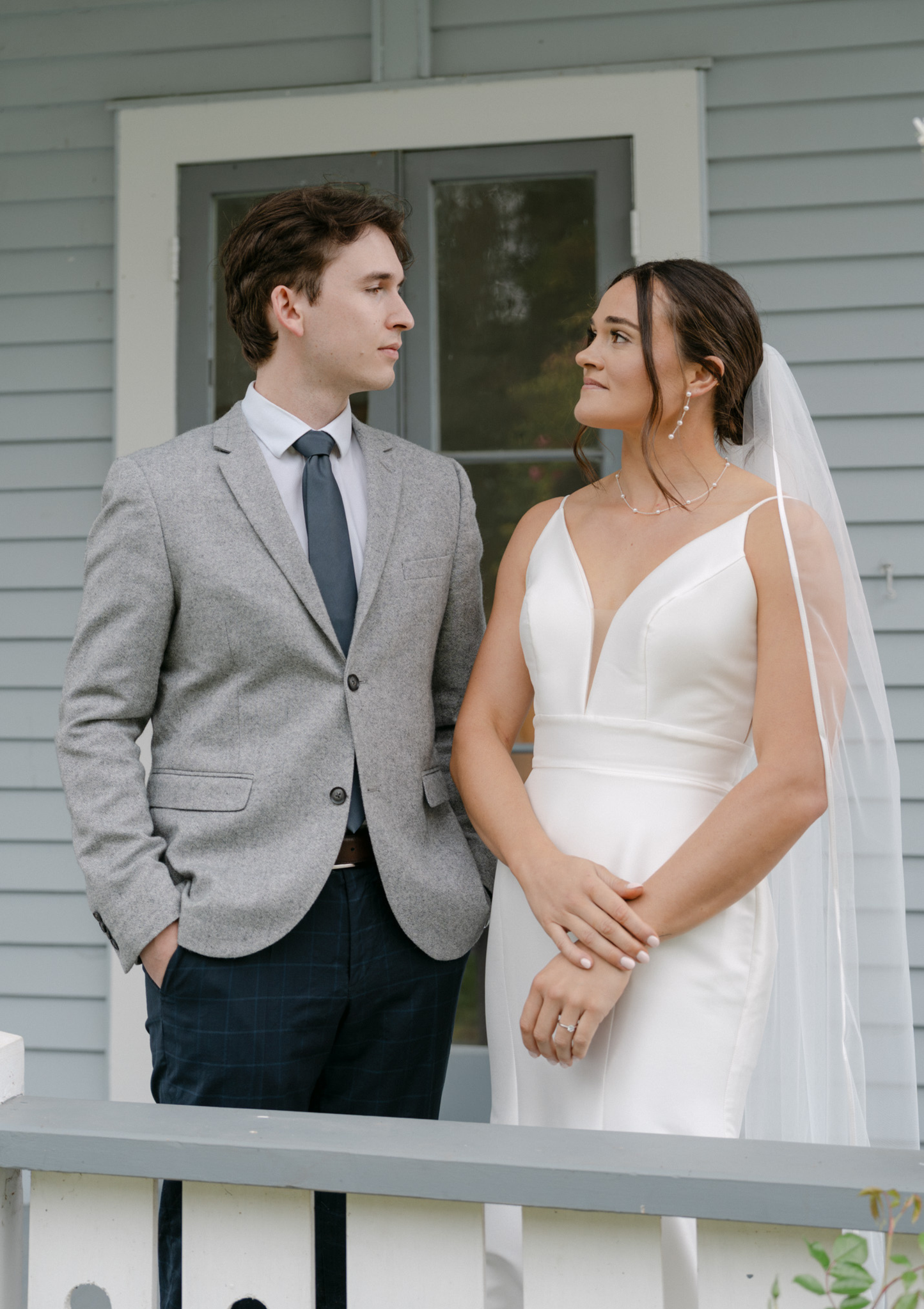 Satin Trim Bridal Veil 2m Floor Length