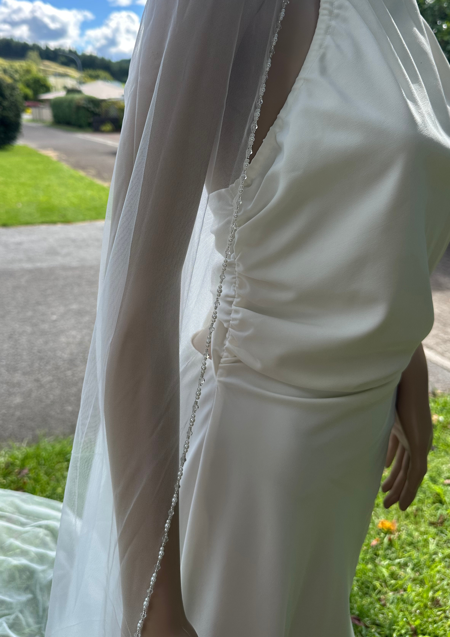 Crystal Edge Bridal Veil