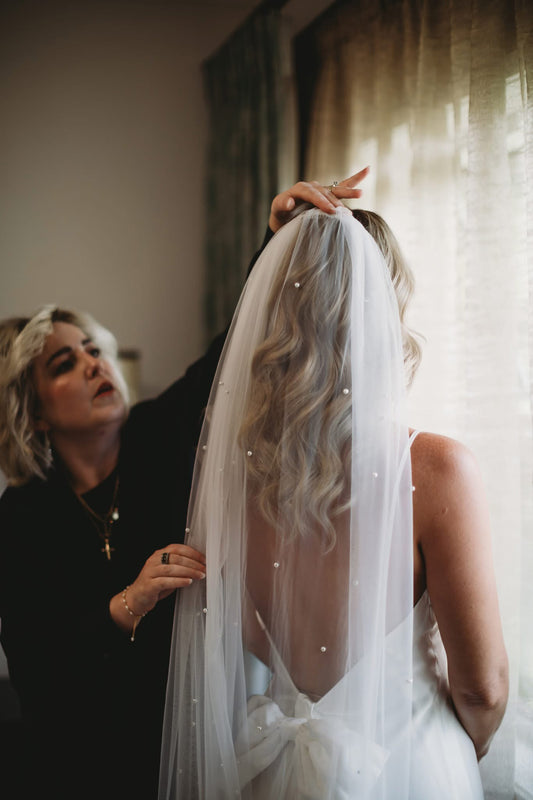 Pearl Bridal Veil 3m (Cathedral Veil)