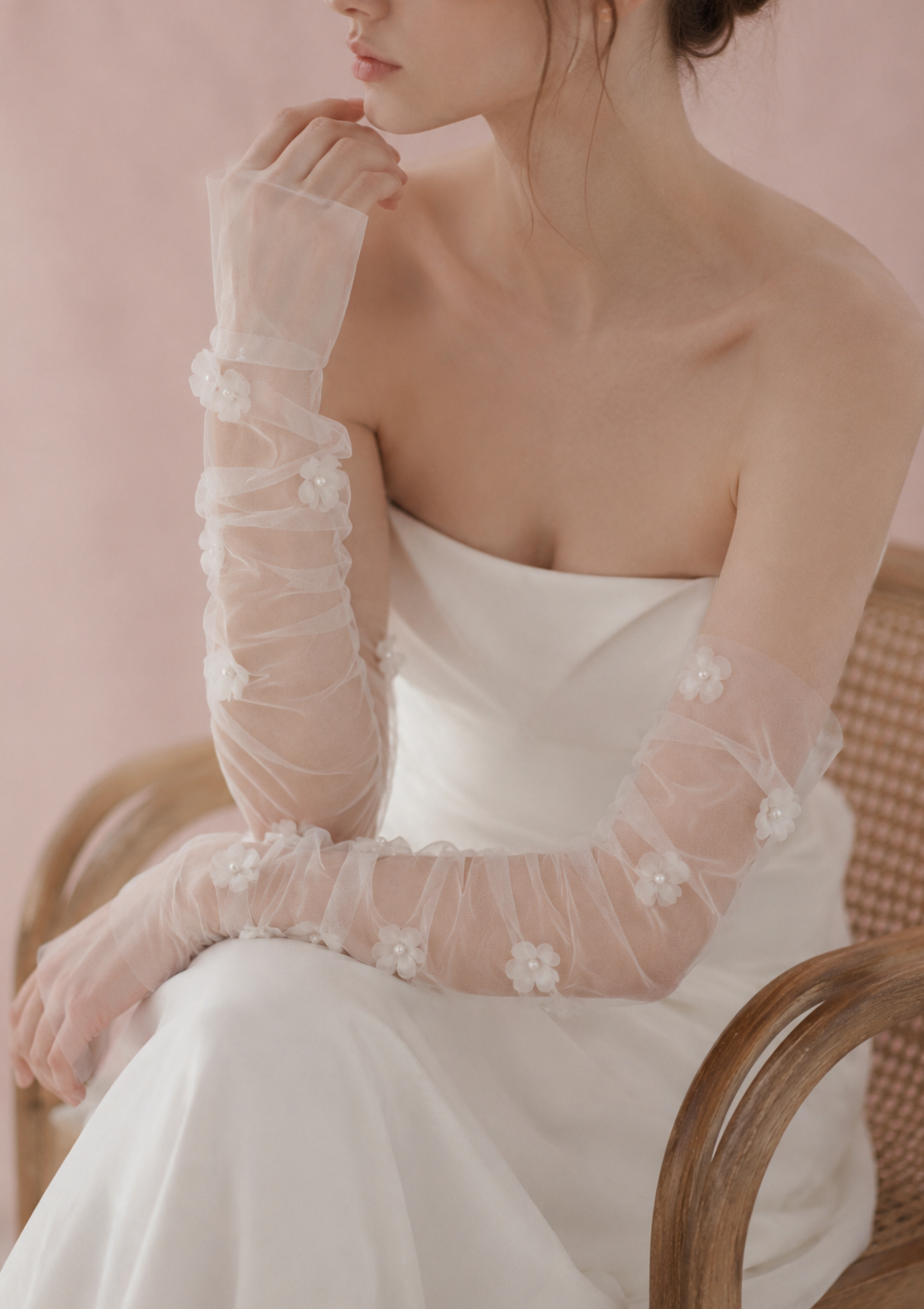 Floral Removable Bridal Sleeves