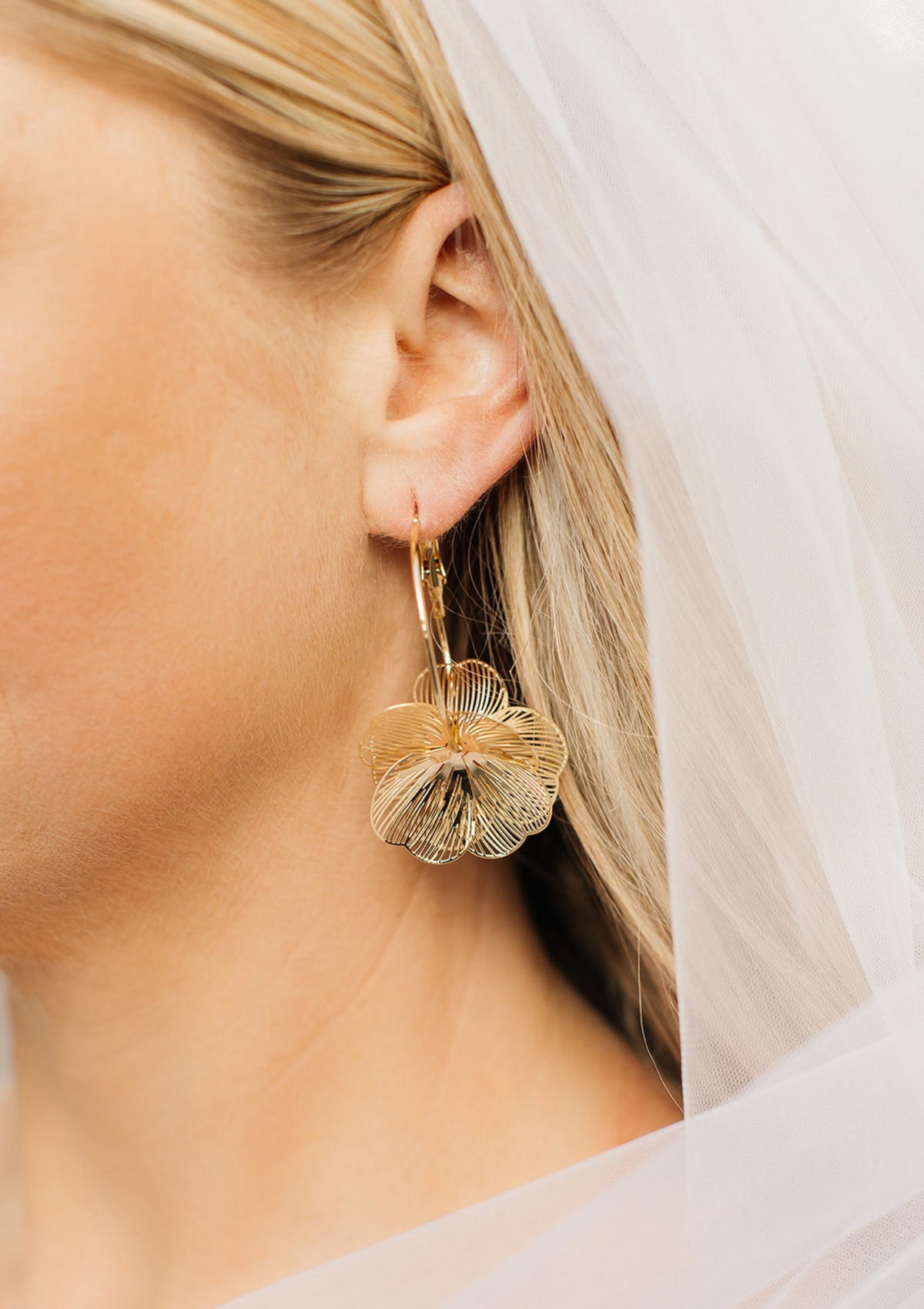 Florence Gold Floral Earrings