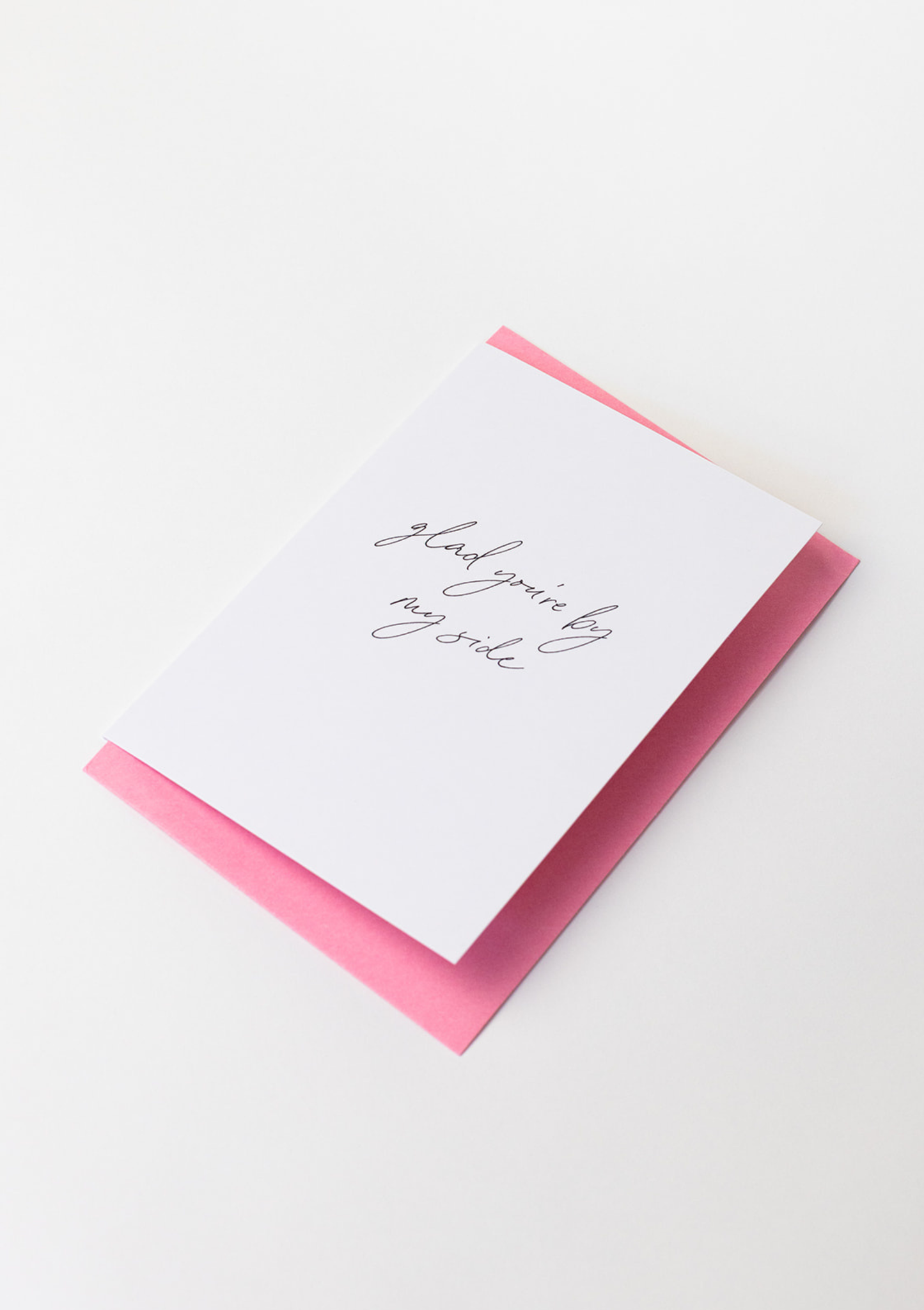 Glad You’re By My Side Wedding Day Card