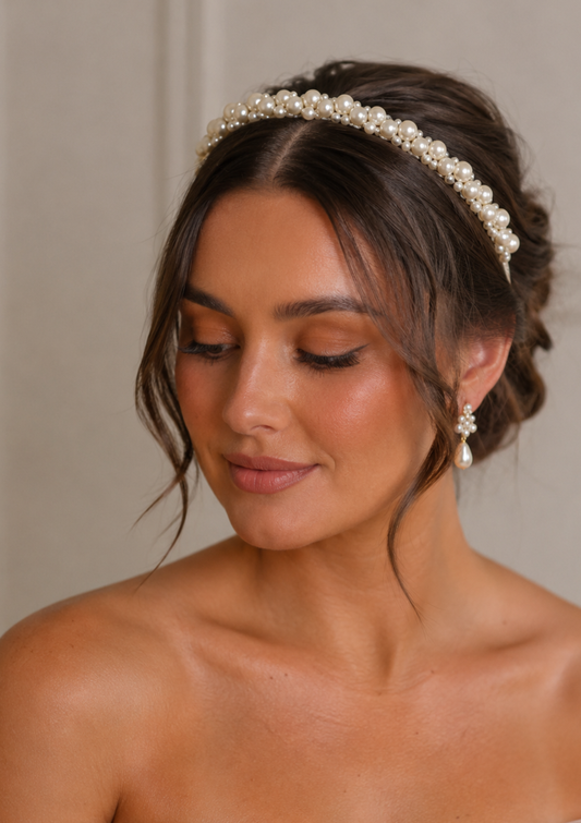 Elodie Pearl Bridal Headband