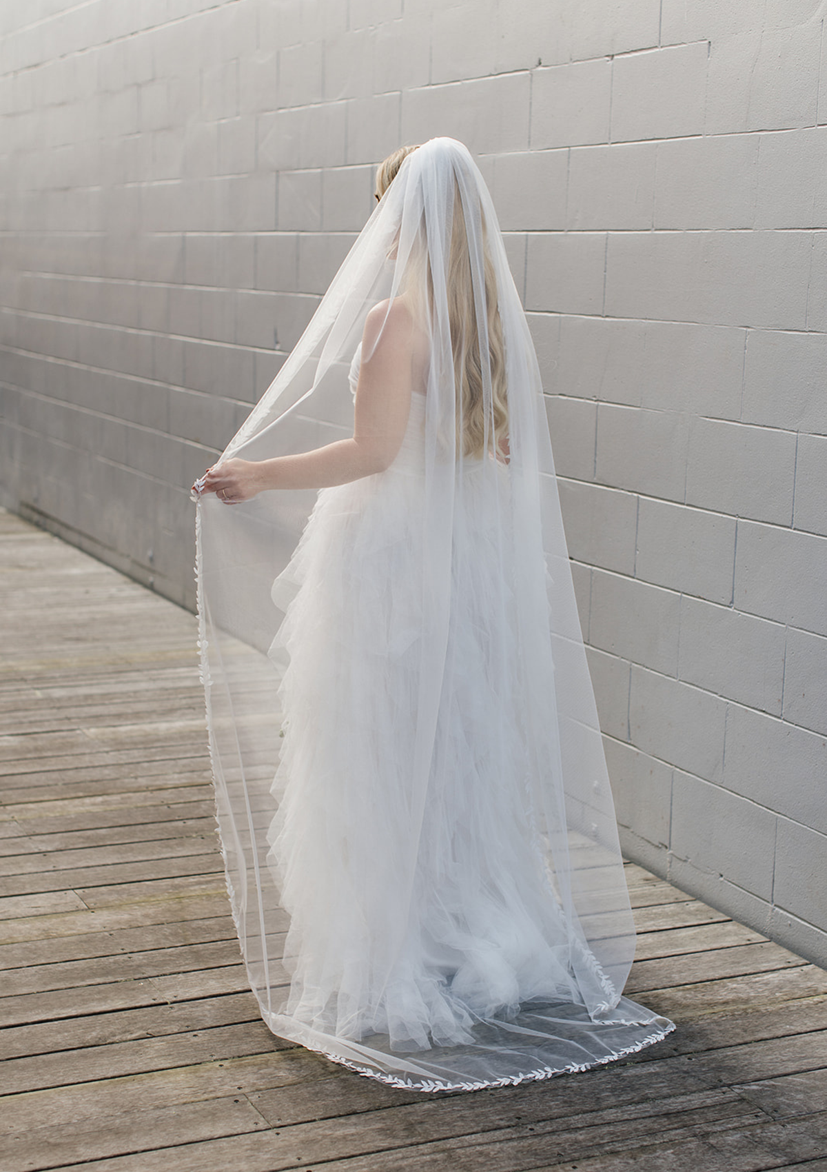 LAUNCHING SOON! Olive Leaf Edged Bridal Veil 2m