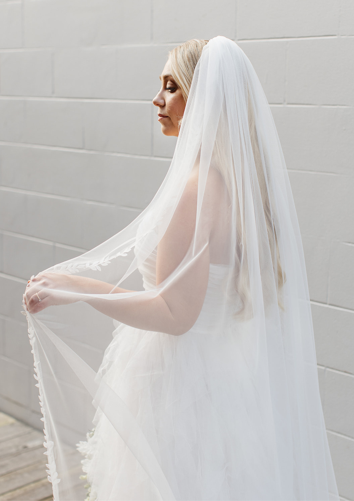 LAUNCHING SOON! Olive Leaf Edged Bridal Veil 2m