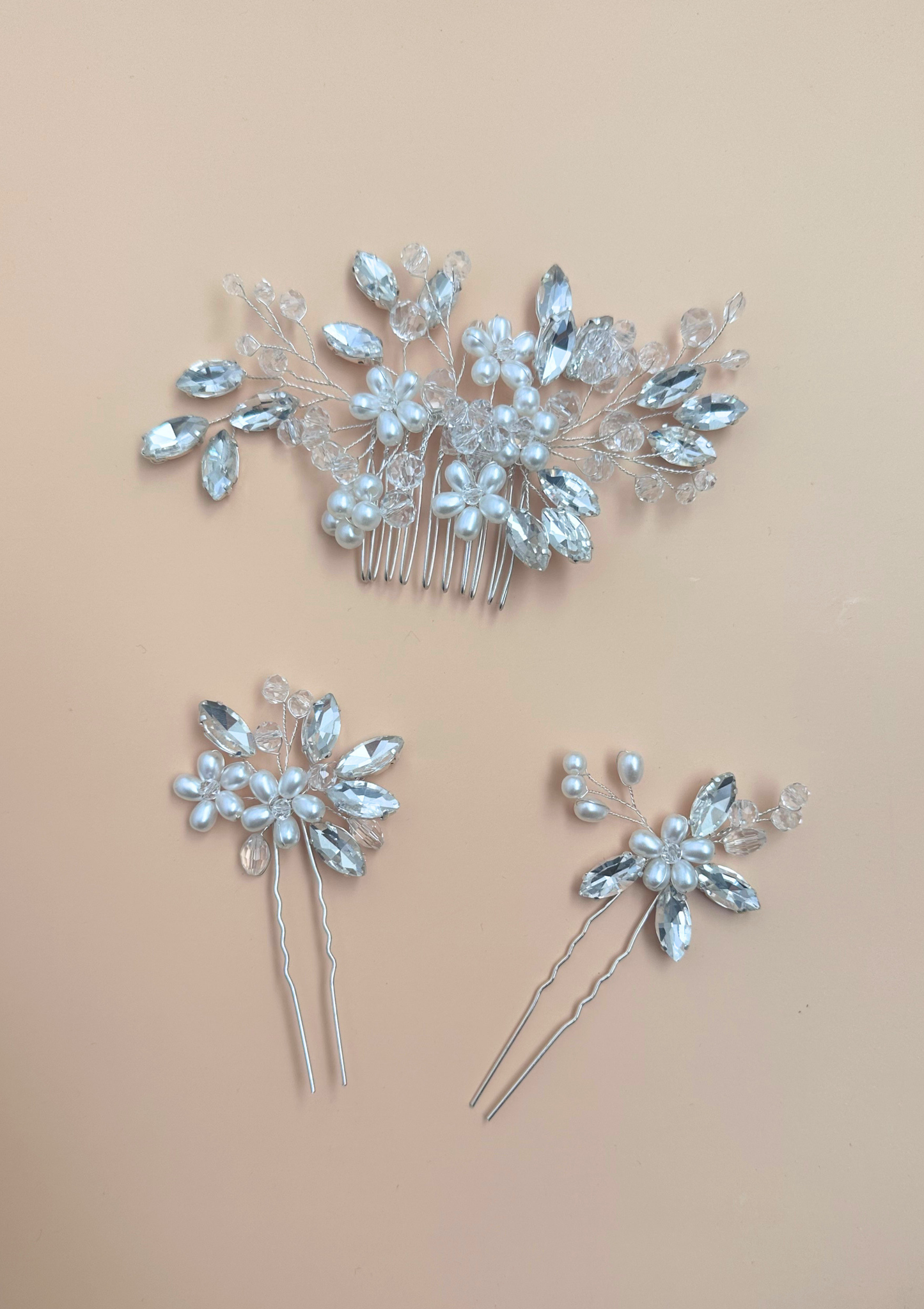 Sophia Silver Hair Pins