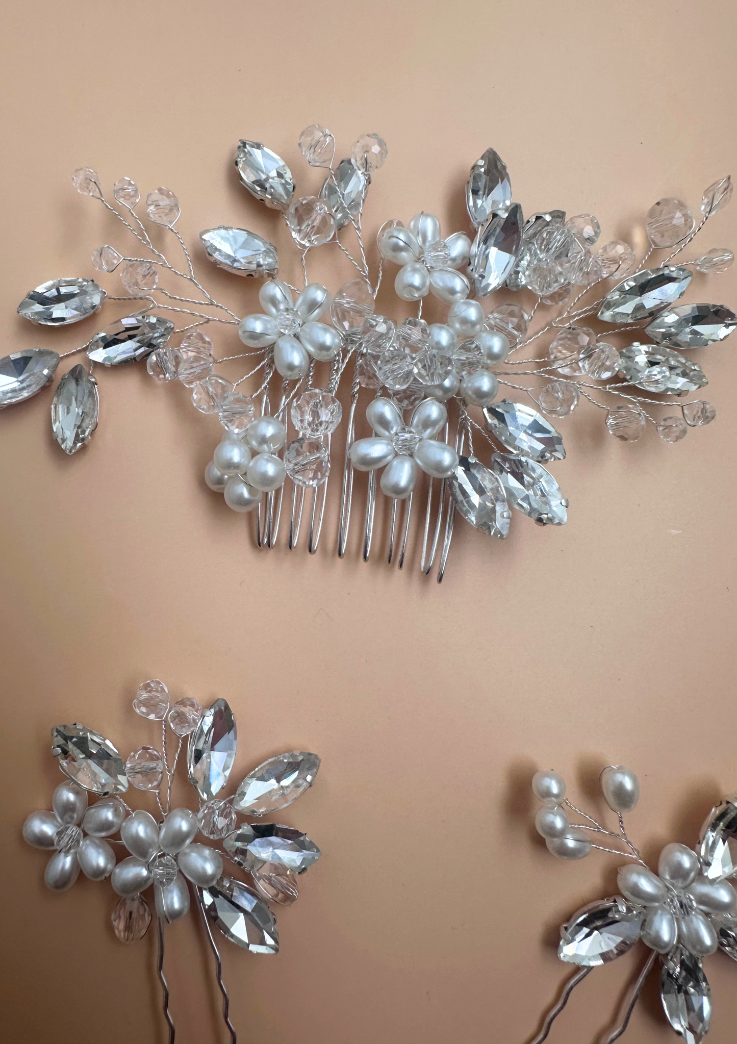 Sophia Silver Hair Pins