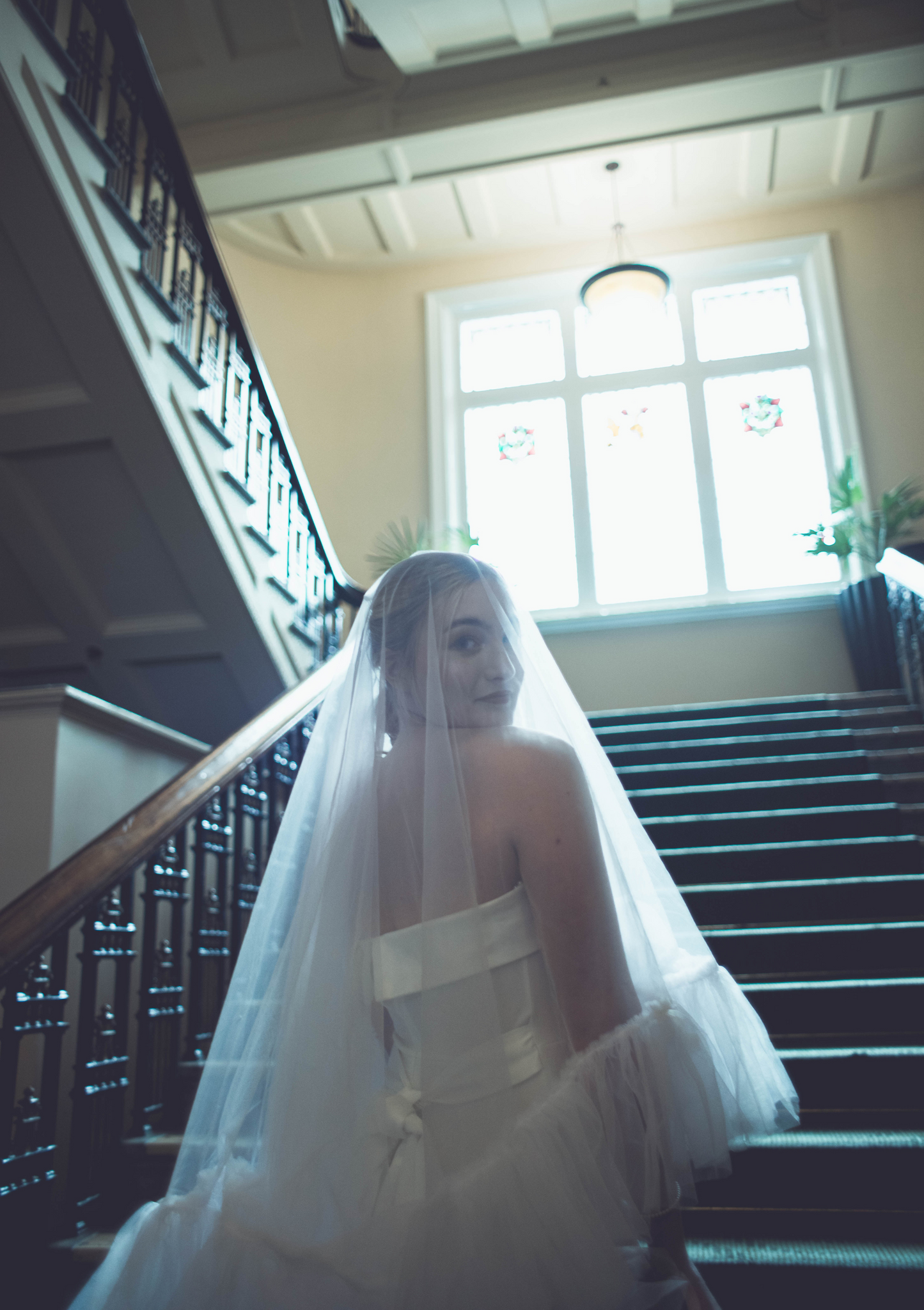 Ruffle Trim Veil