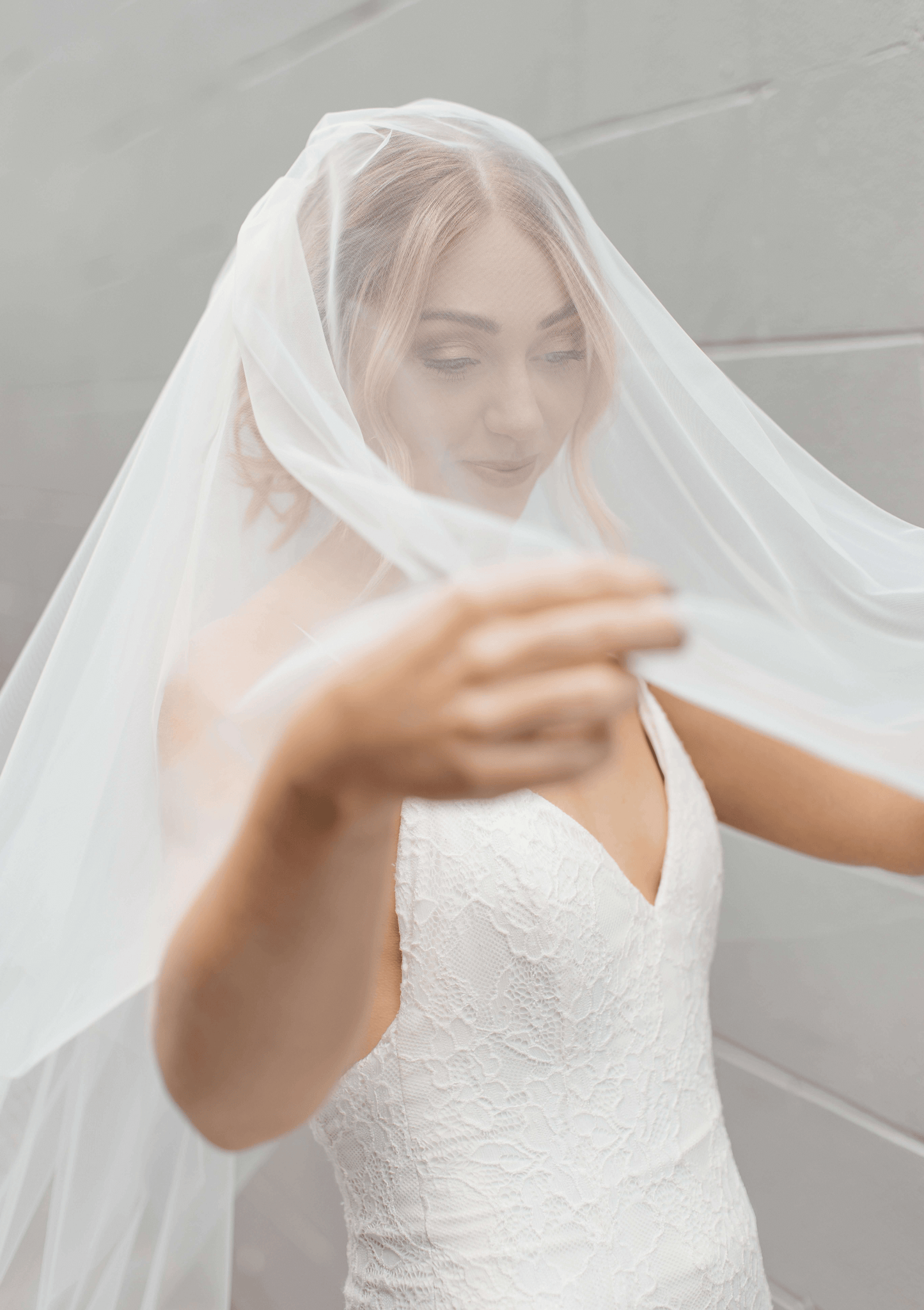 Two Tier Classic Bridal Blusher Veil 3m