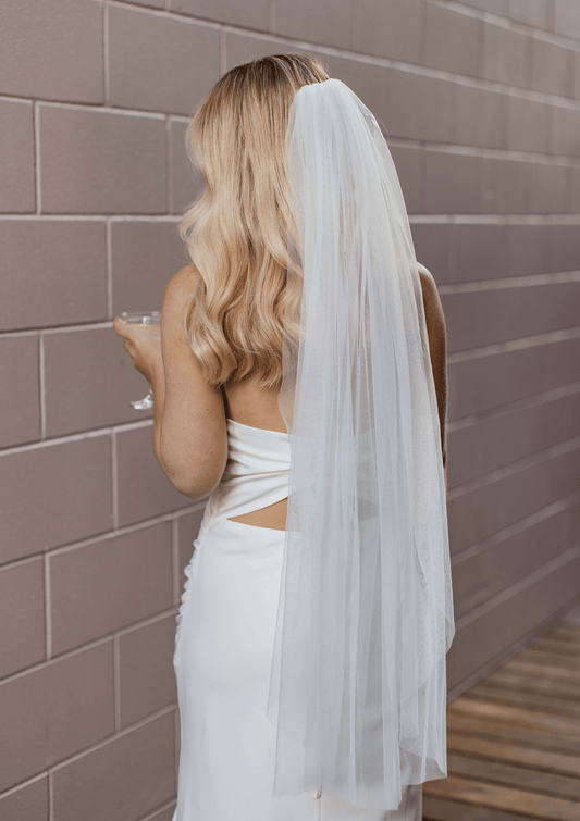 Classic Floaty Bridal Veil 1m (Fingertip Veil)