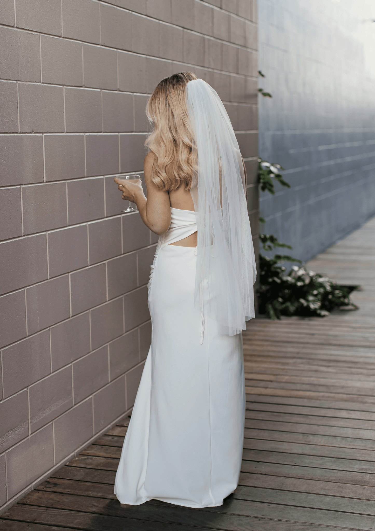 Classic Floaty Bridal Veil 1m (Fingertip Veil)
