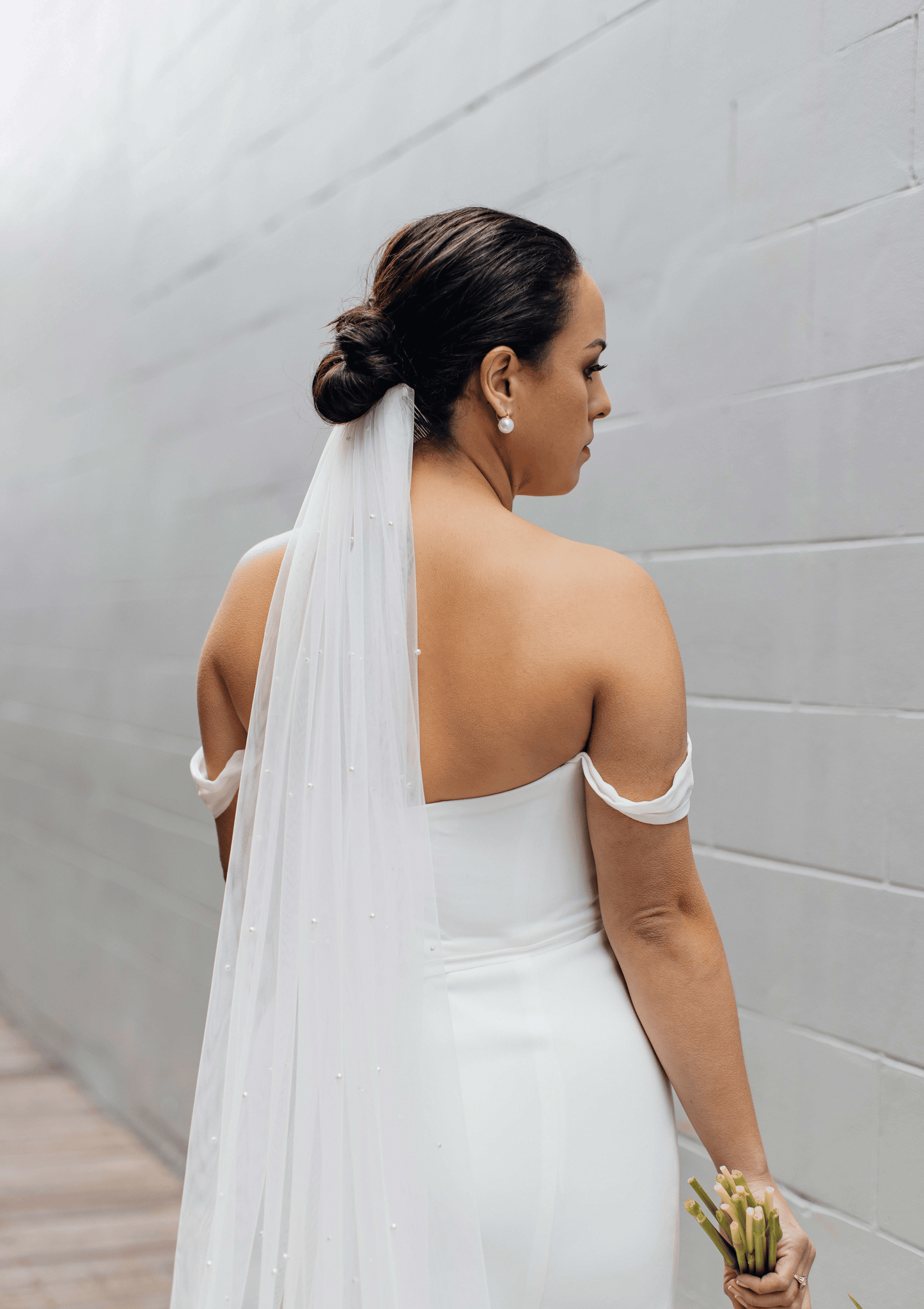 Pearl Bridal Veil 3m (Cathedral Veil)