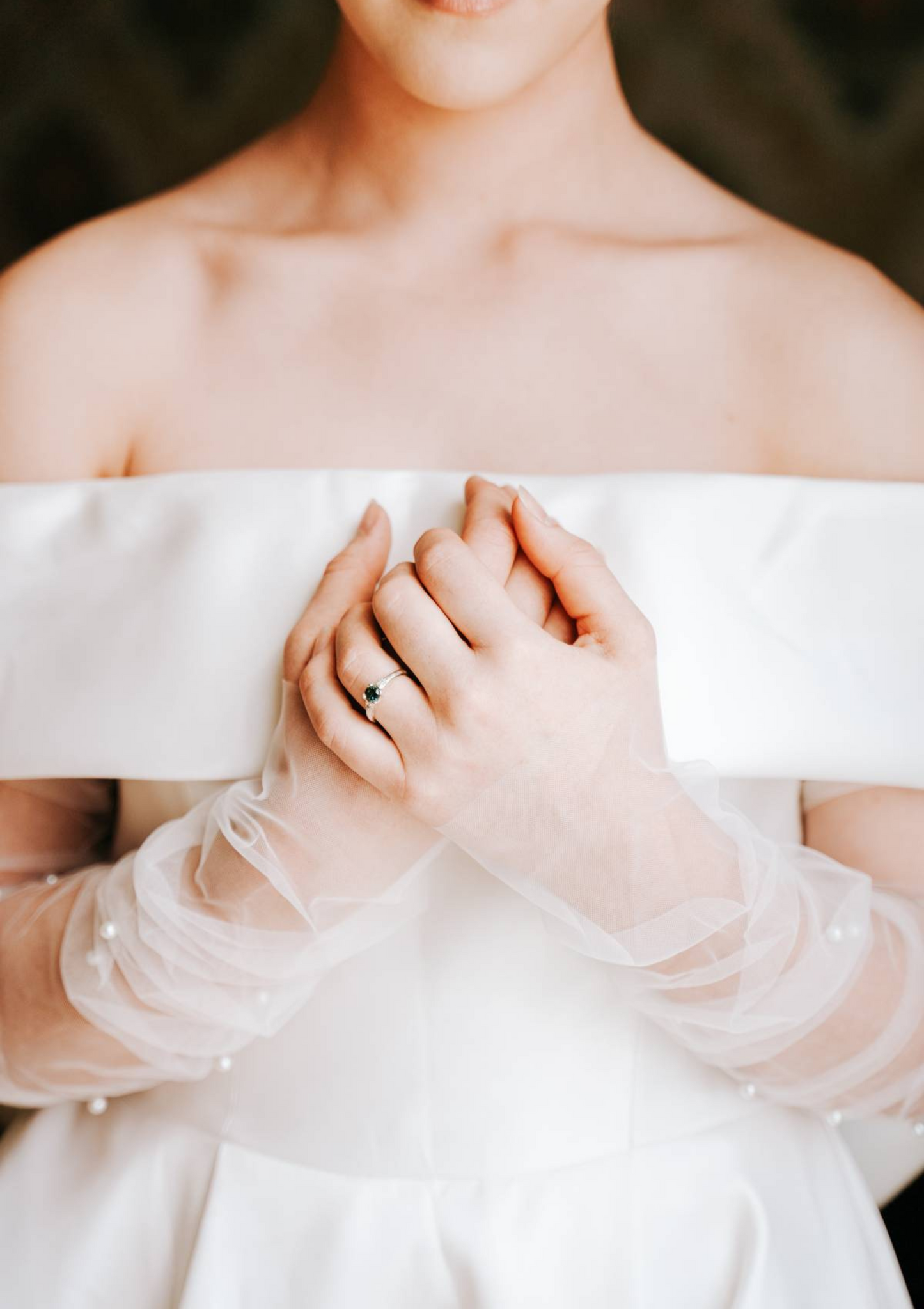 Removable Bridal Sleeves- Pearl