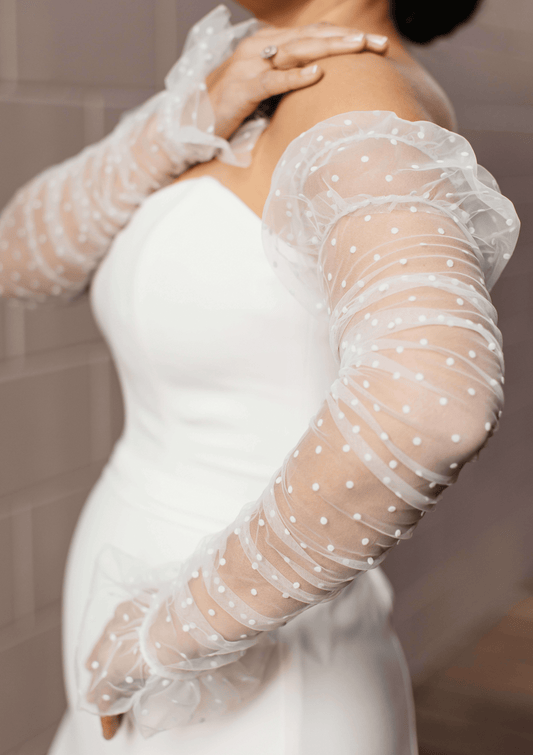 Removable Bridal Sleeves- Dotty