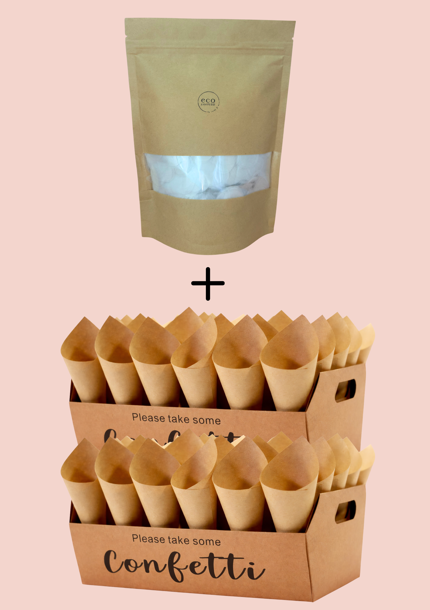 Biodegradable Confetti, Trays & Cones Bundle