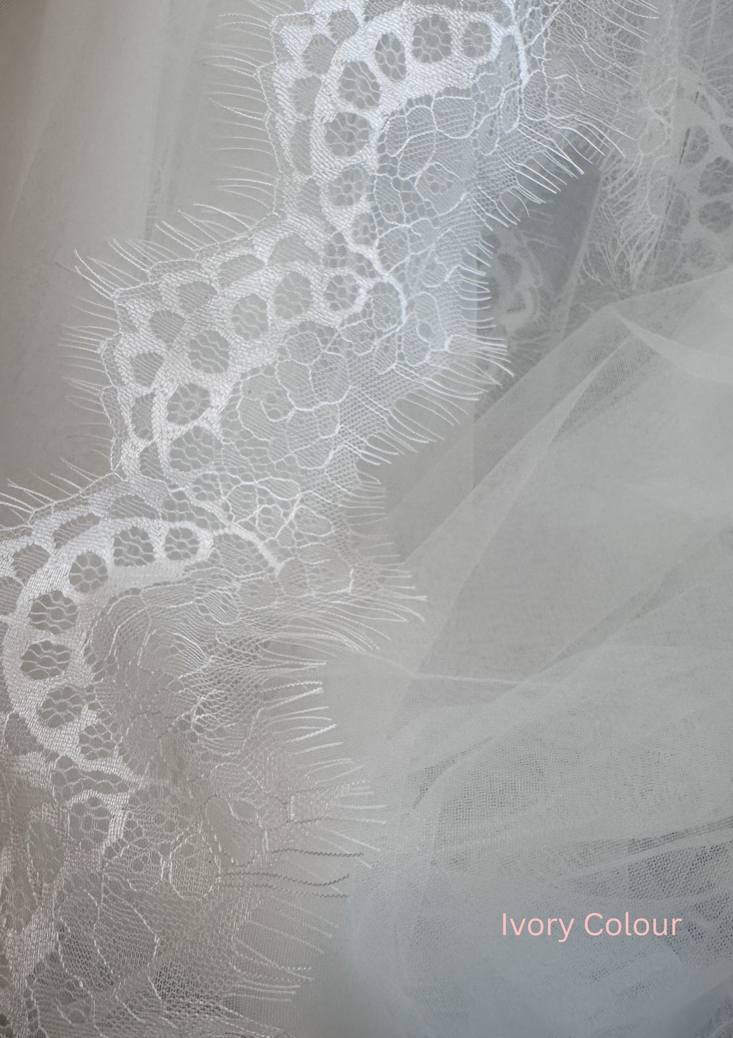 Mantilla Lace Bridal Veil- Ivory