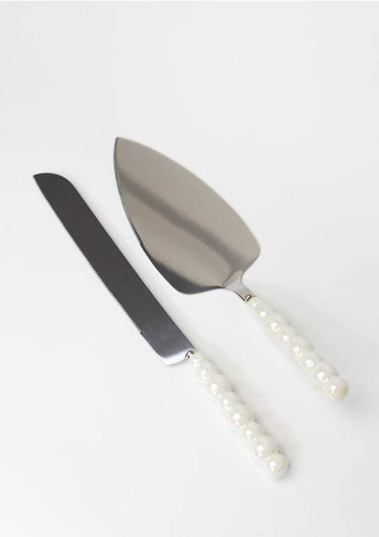 Wedding Cake Knife + Server Set