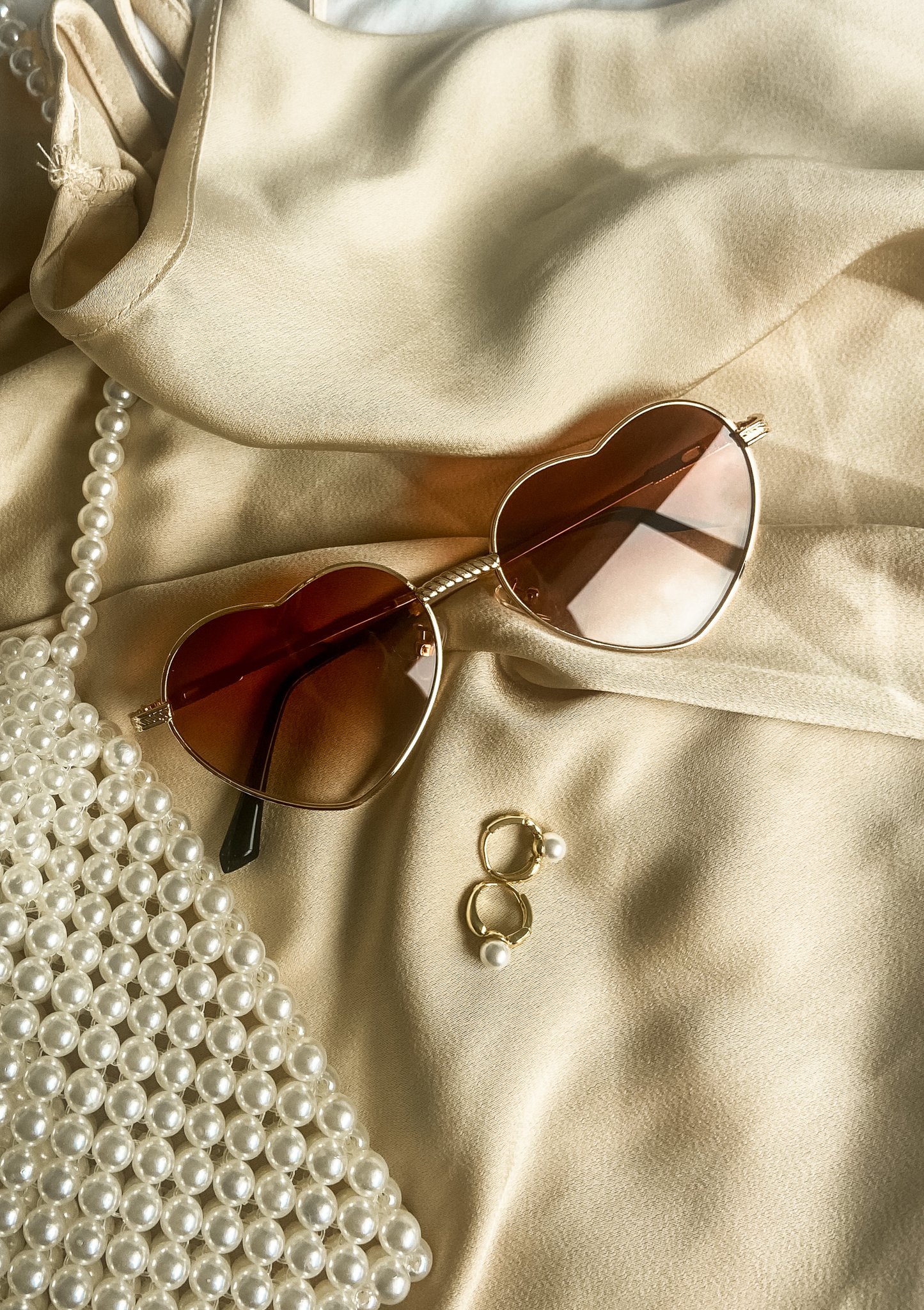 Gold Heart Sunglasses
